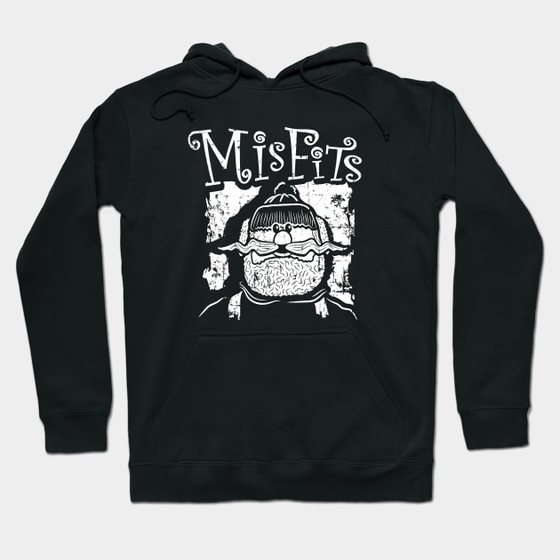 Misfits of Christmas Town: Yukon Cornelius (white print) Hoodie by SaltyCult